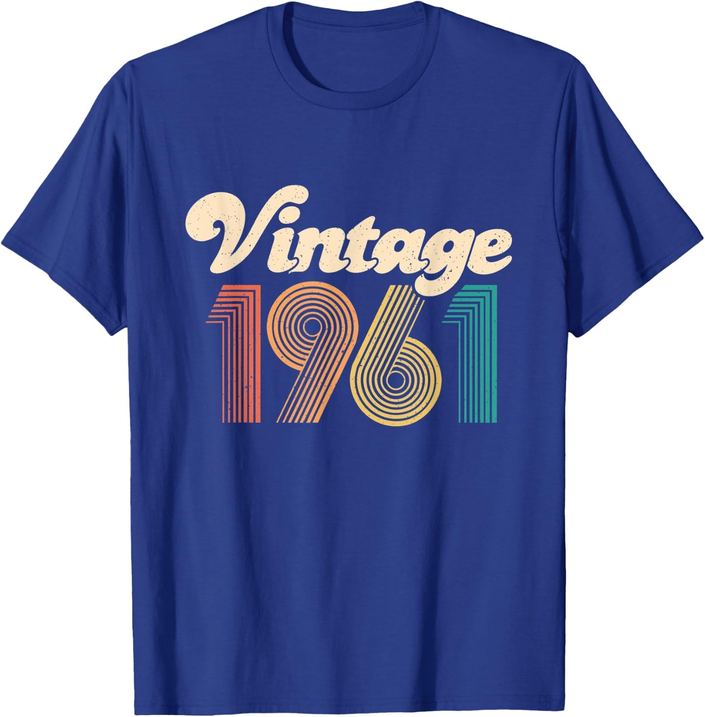 60th Birthday Gift - Vintage 1961 - 60 Years Old men women T-Shirt - T-Shirt | Royal