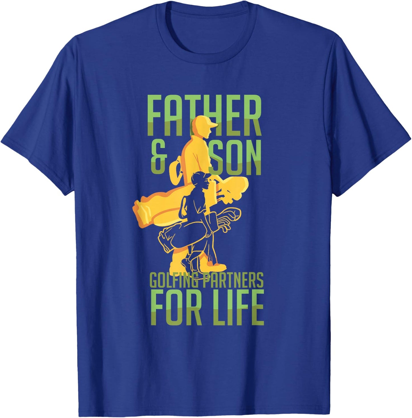 Golf Golfing Father Son Matching Dad T-Shirt - T-Shirt | Royal