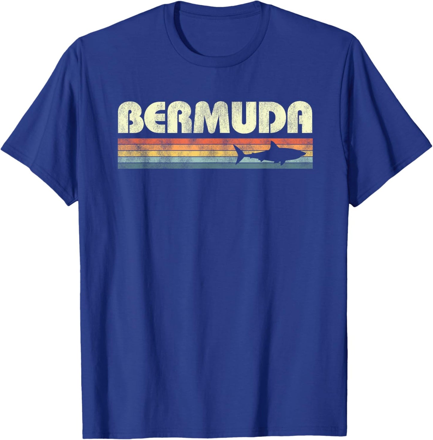 Bermuda Shark Vintage Girls Boys Cruise Souvenir T-Shirt - T-Shirt | Royal