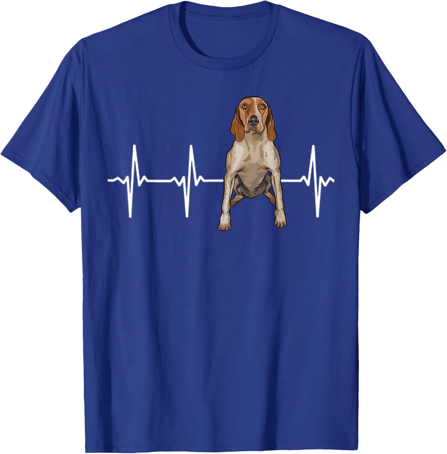 American English Coonhound Heartbeat Dog Lover Men Women Kids T-Shirt - T-Shirt | Royal