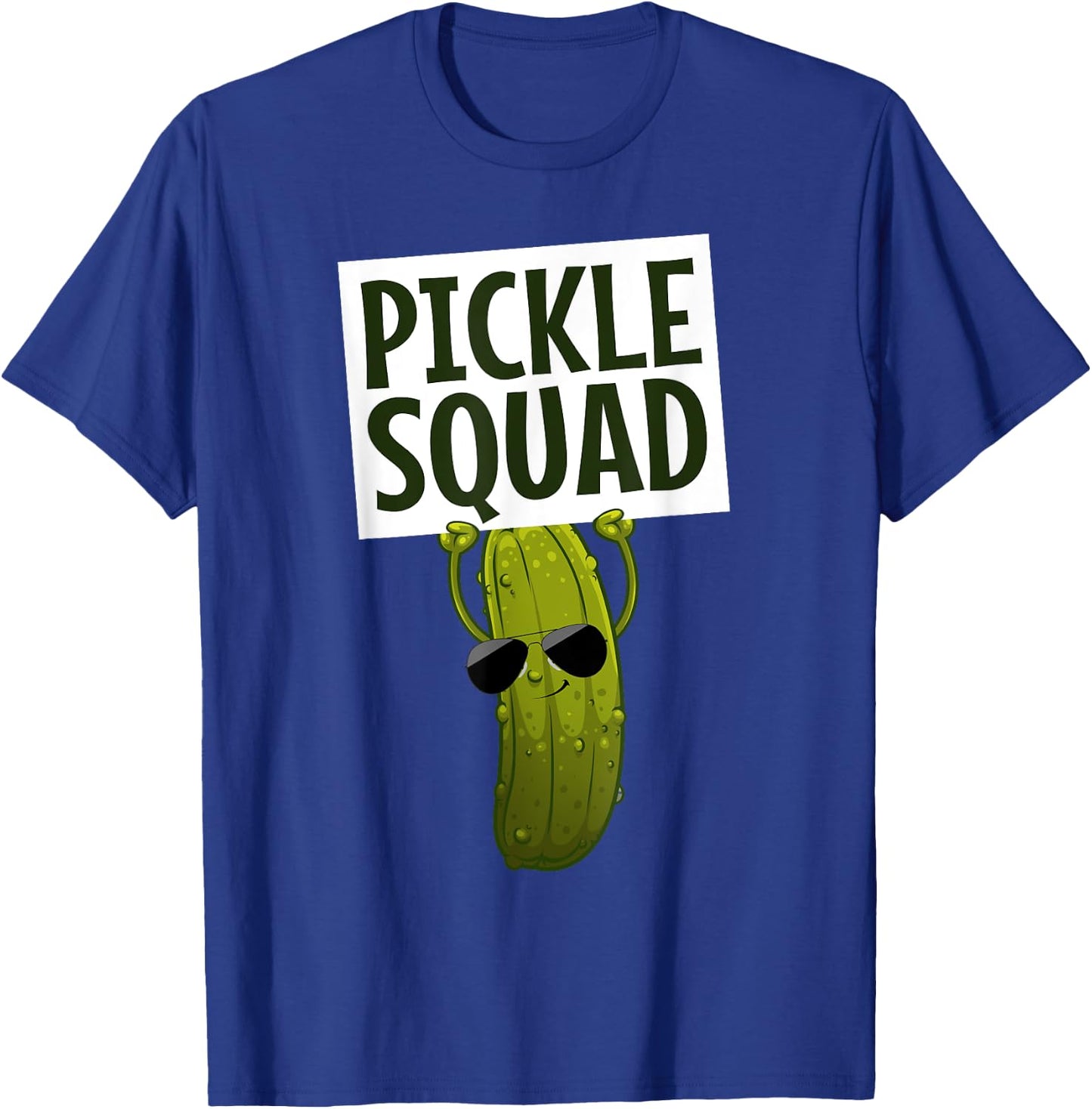 Funny Pickle Design Women Kids Cucumber Pickle Lover T-Shirt - T-Shirt | Royal