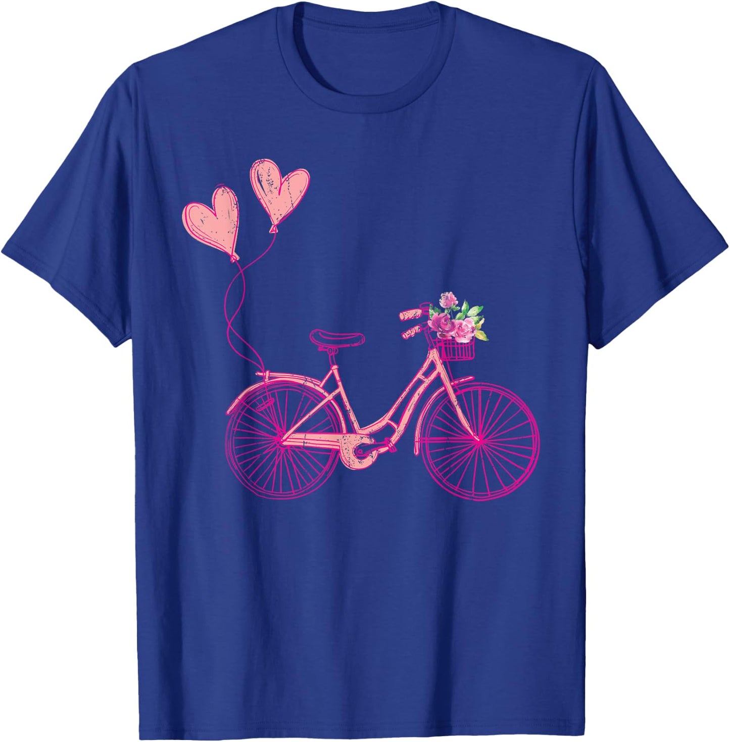 Bike Cycling Love Cyclist Women Girls Gift Bicycle T-Shirt - T-Shirt | Royal