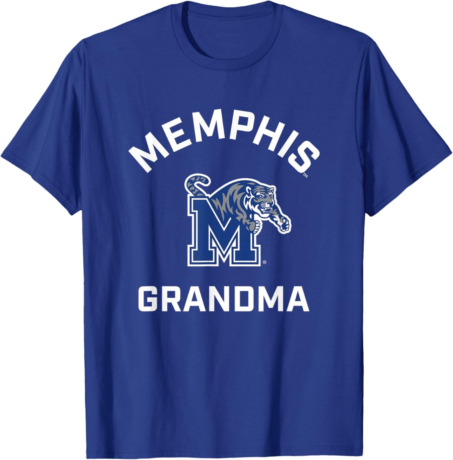 University of Memphis Tigers Arched Grandma T-Shirt - T-Shirt | Royal