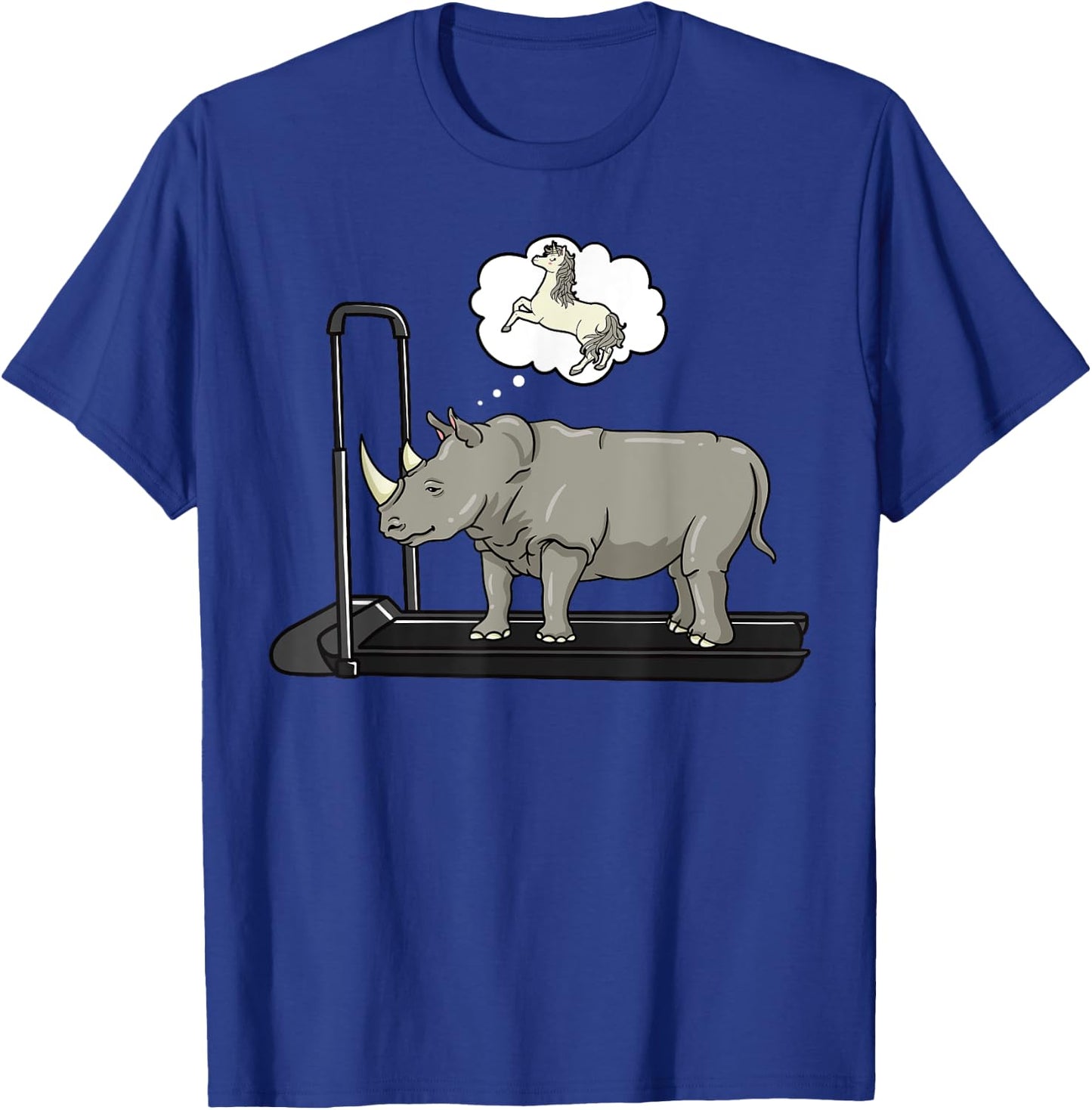 Rhino Loves Unicorn Rhinoceros Animal Wildlife Lover Safari T-Shirt - T-Shirt | Royal