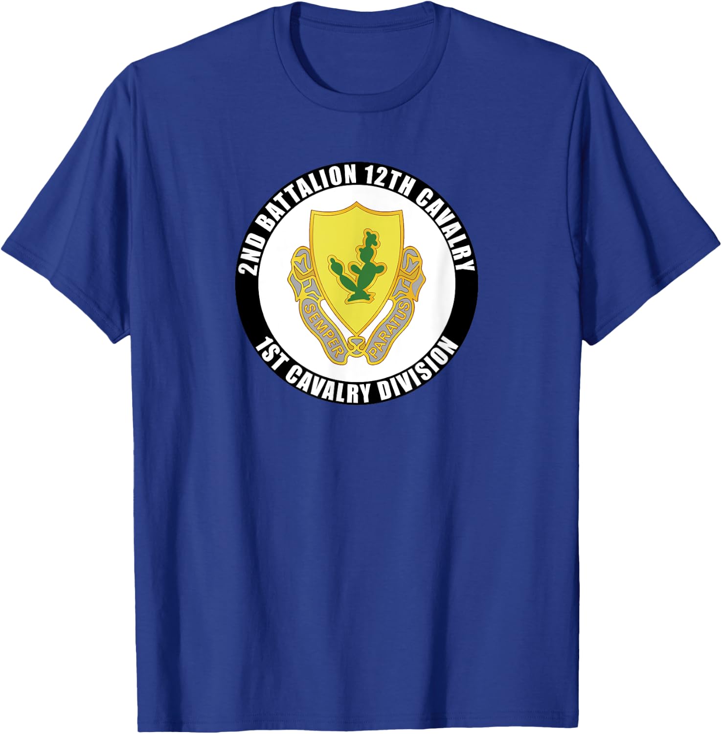 2nd Battalion 12th Cavalry 1st Cavalry Division Veteran T-Shirt - T-Shirt | Royal