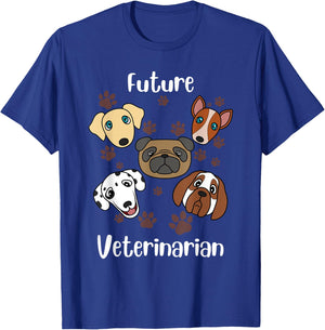 Funny Future Veterinarian Gift | Cute Aspiring Vets Kids T-Shirt - T-Shirt | Royal