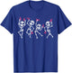 Pink Ribbon Breast Cancer Awareness Skeleton Women Men Kids T-Shirt - T-Shirt | Royal