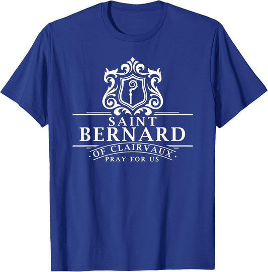 Saint Bernard of Clairvaux Beekeeper Candle Maker Catholic T-Shirt - T-Shirt | Royal