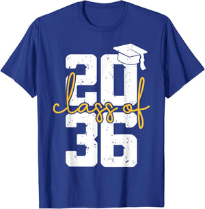 Class Of 2036 Graduation T-Shirt - T-Shirt | Royal