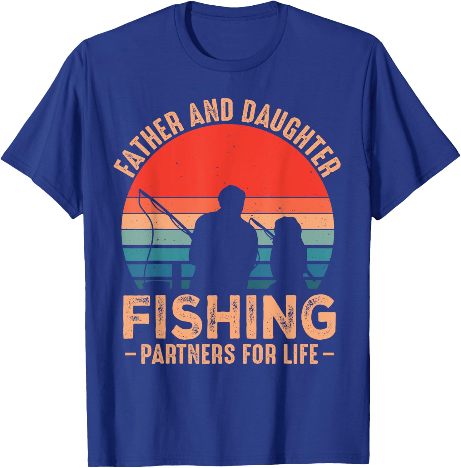 Fathers Day Fishing dad Fathers Day from Daughter Fishing T-Shirt - T-Shirt | Royal