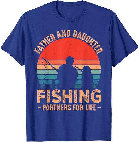 Fathers Day Fishing dad Fathers Day from Daughter Fishing T-Shirt - T-Shirt | Royal