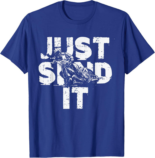 Just Send It Fathers Day Dirt Bike Dad Daddy Papa Men Gift T-Shirt - T-Shirt | Royal