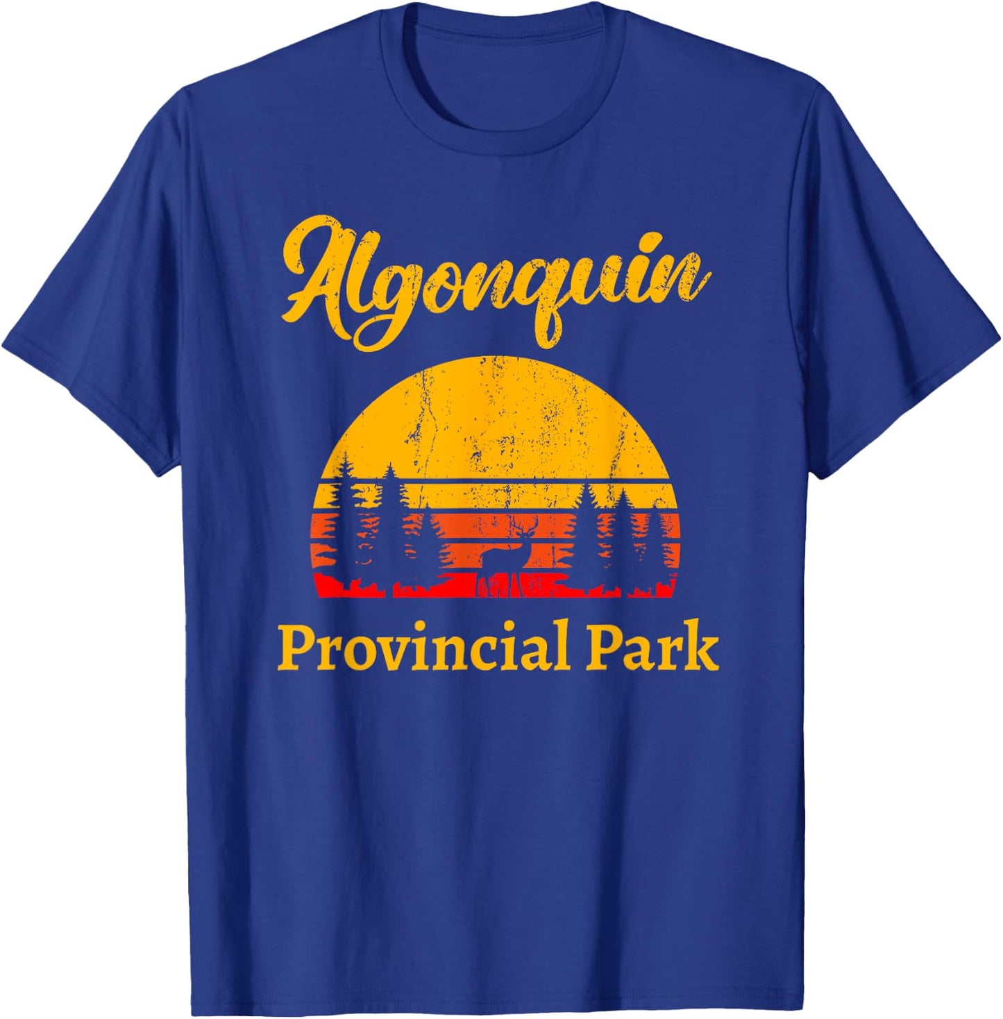 Adventure in Ontario Canada Algonquin Park T-Shirt - T-Shirt | Royal