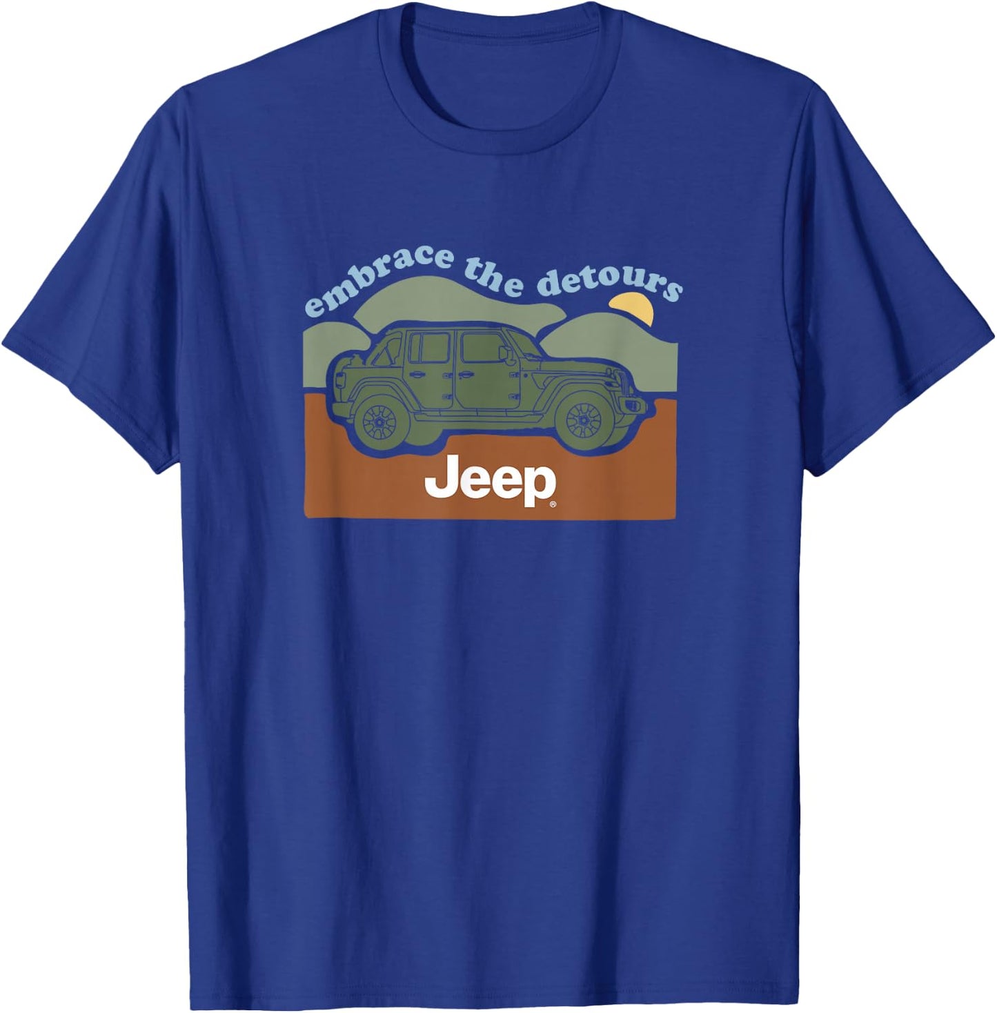 Jeep Embrace the Detours T-Shirt - T-Shirt | Royal