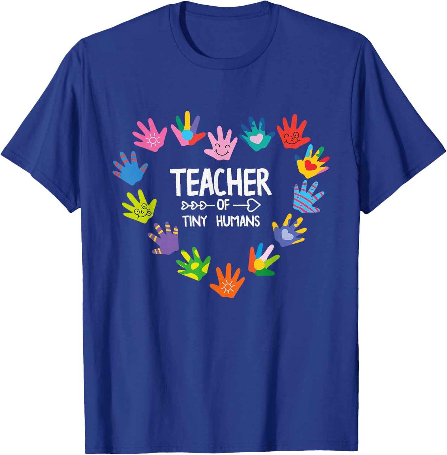 Teacher of Tiny Humans Kindergarten Preschool Teacher T-Shirt - T-Shirt | Royal