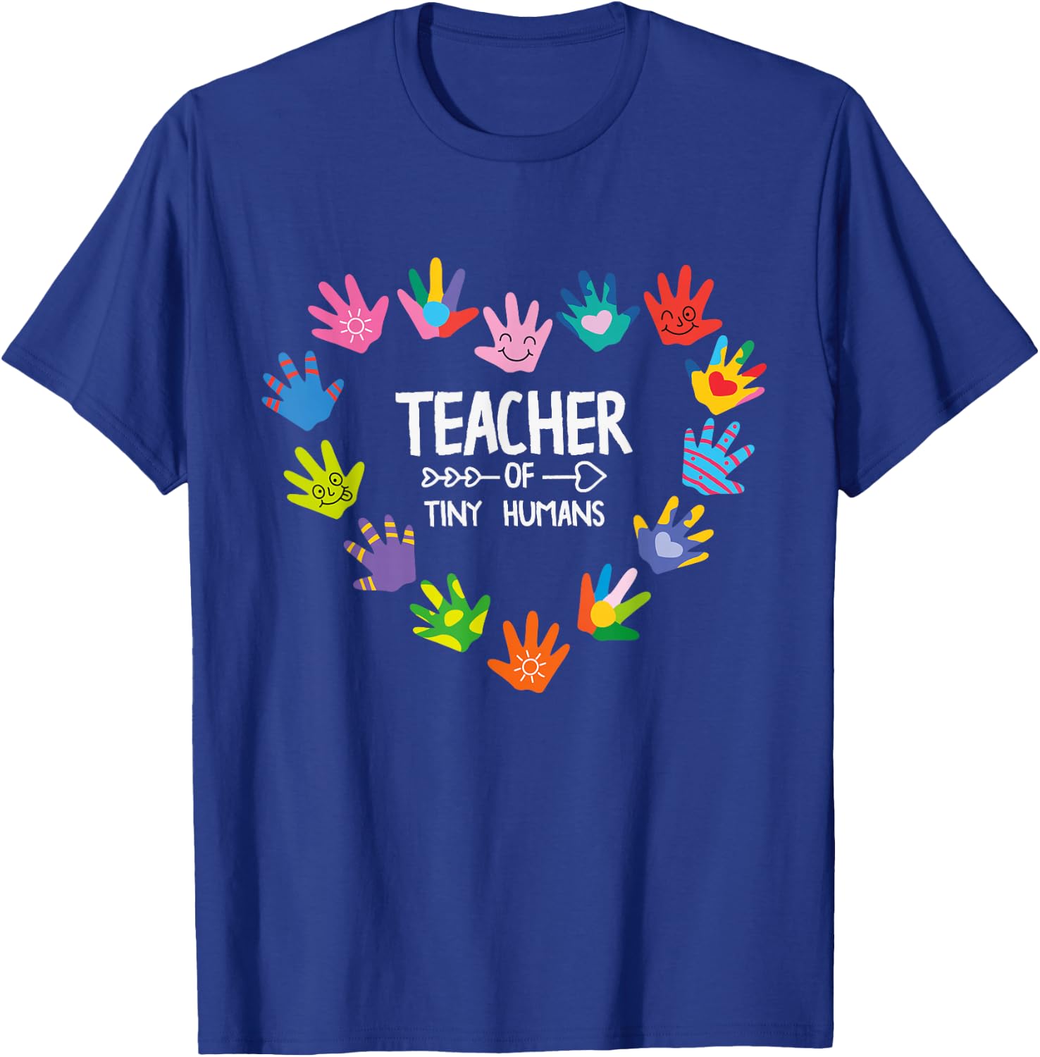 Teacher of Tiny Humans Kindergarten Preschool Teacher T-Shirt - T-Shirt | Royal