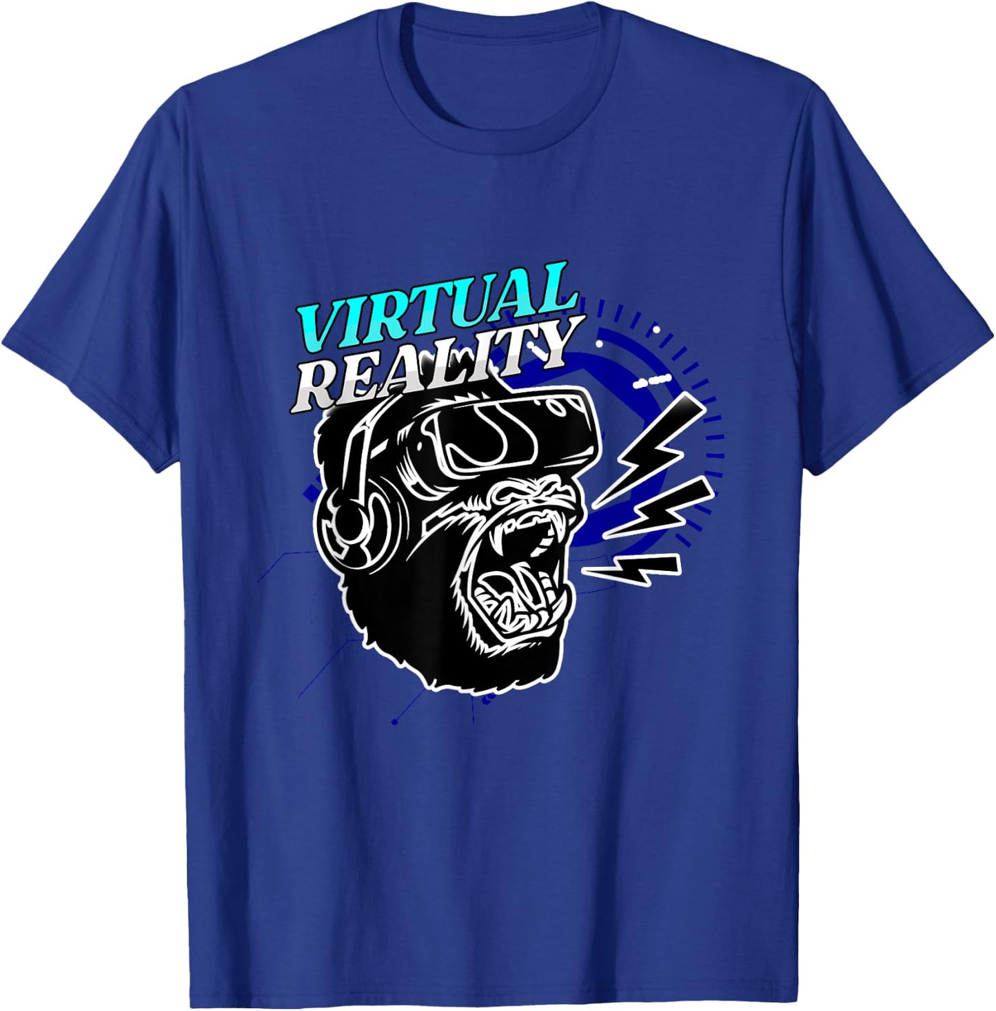 VR Virtual Reality Player Gamer Gorilla Monkey Gift T-Shirt - T-Shirt | Royal