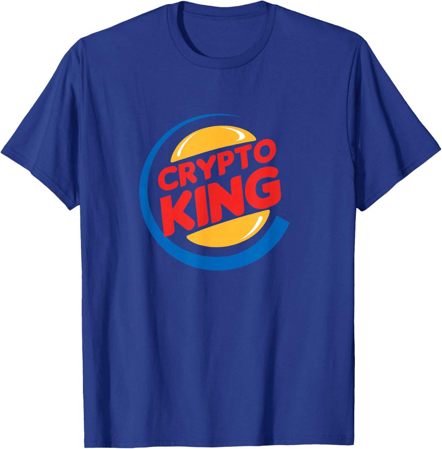Crypto King - Funny Cryptocurrency T-Shirt - T-Shirt | Royal