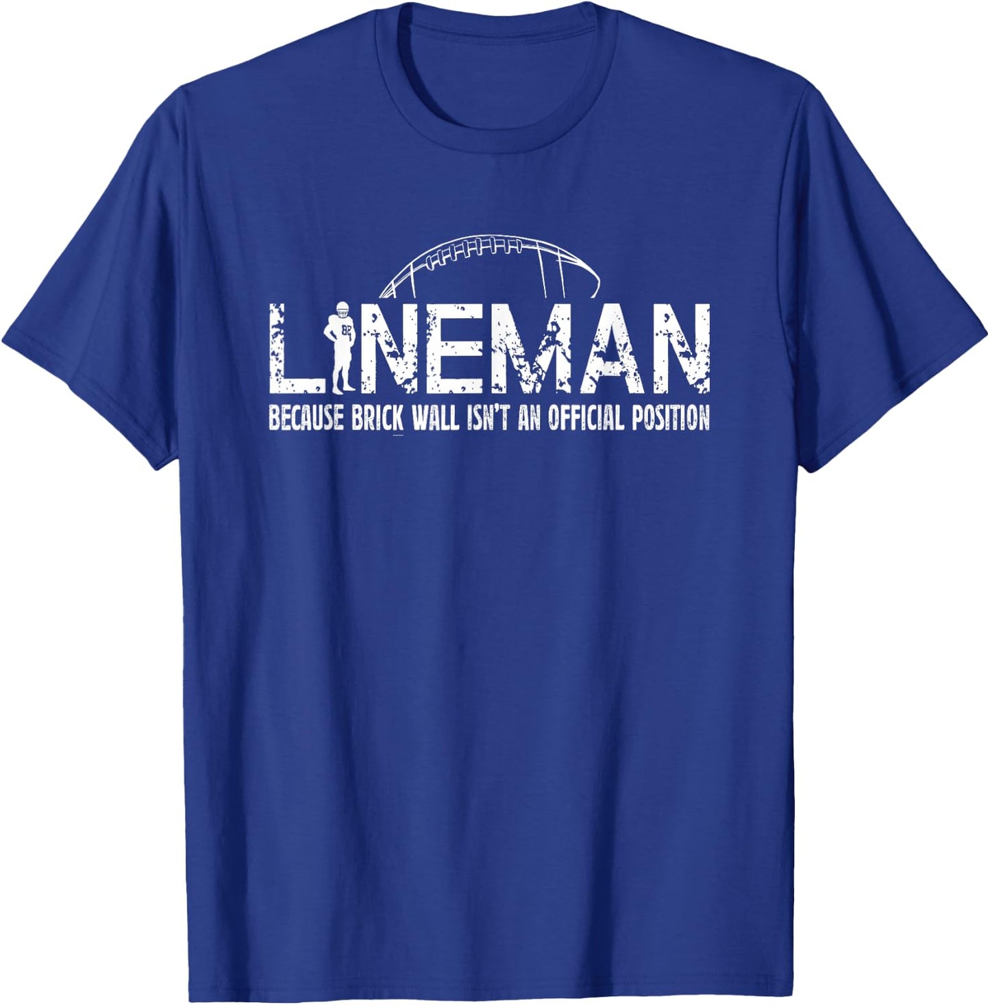 American Football Lineman T-Shirt - T-Shirt | Royal