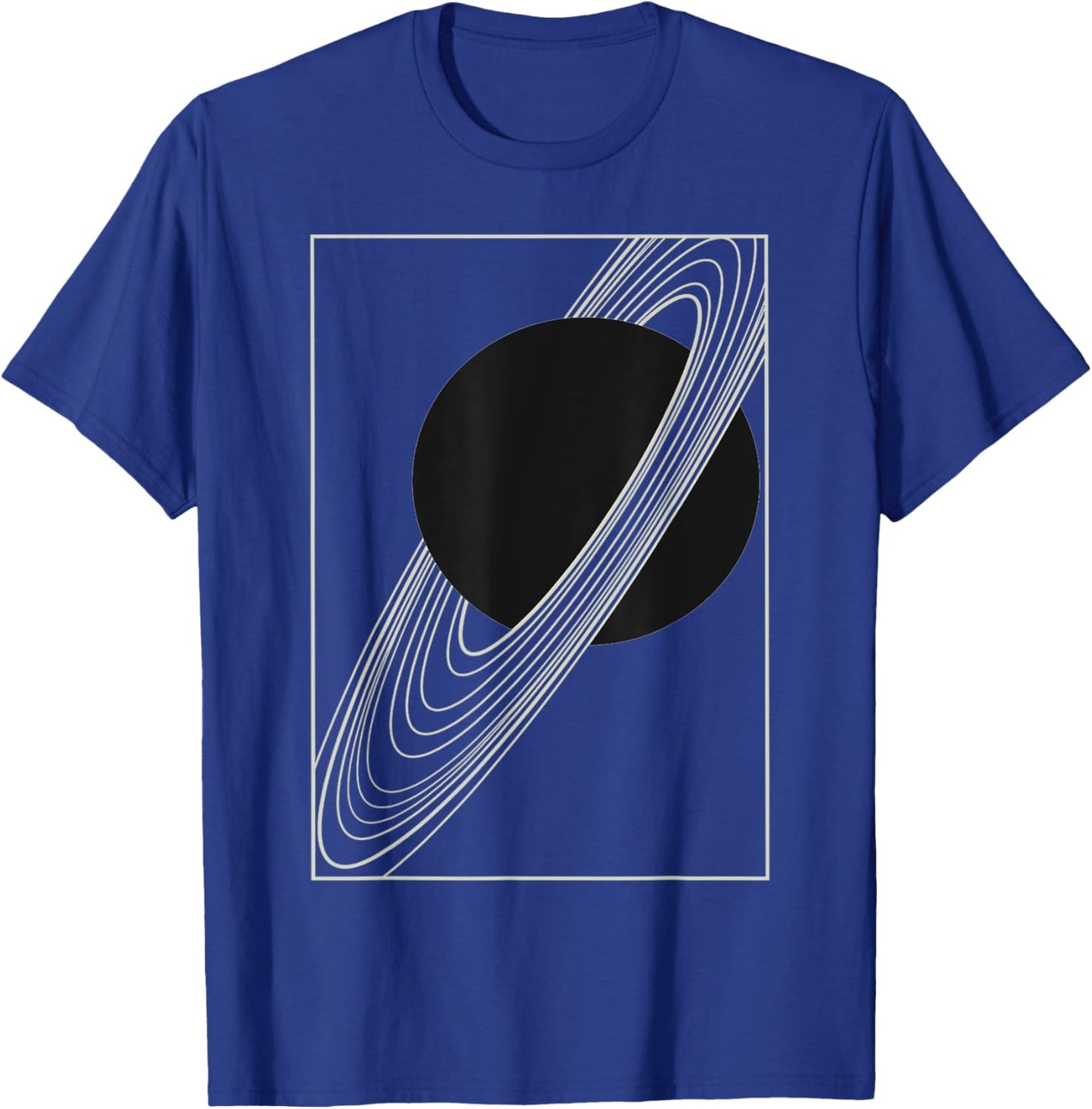 Saturn's Rings: Astronomy Print T-Shirt - T-Shirt | Royal