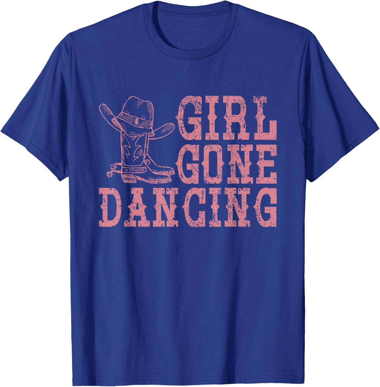 Texas Line Dancing Rodeo Cowboy Gift Line Dance T-Shirt - T-Shirt | Royal