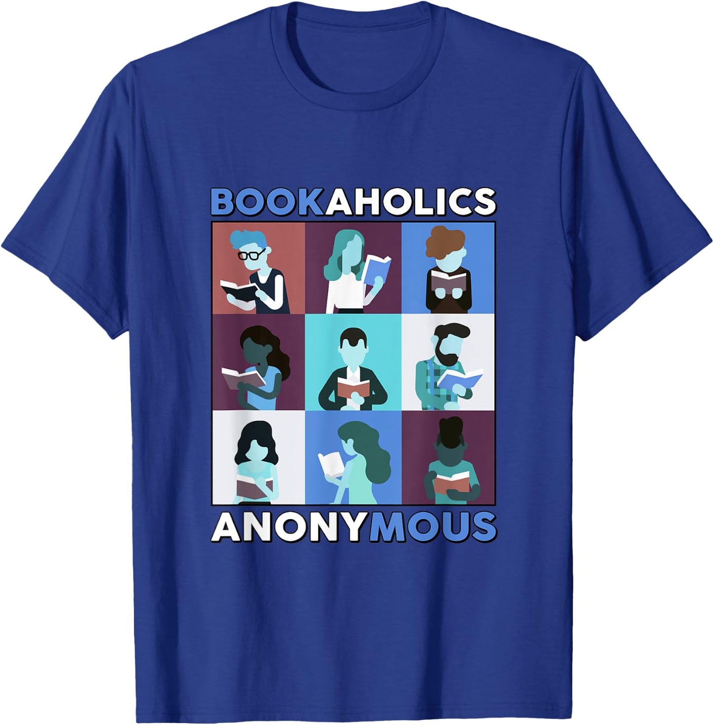 BookAholics Anonymous T-Shirt - T-Shirt | Royal