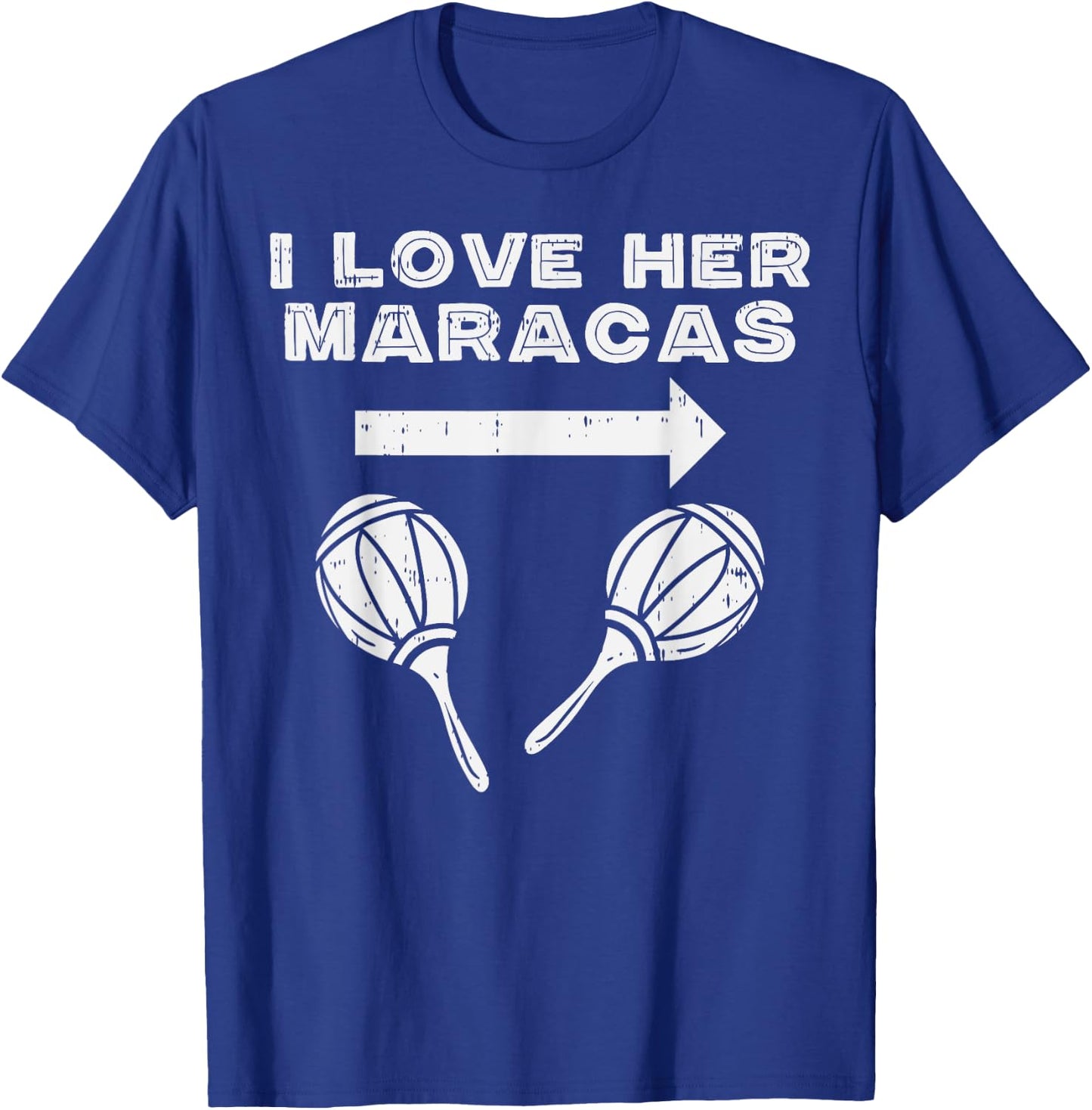 I Love Her Maracas Cinco De Mayo Matching Couple Men His T-Shirt - T-Shirt | Royal