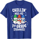Chillin With My Snowmies Shirt 1st Grade Teacher Christmas T-Shirt - T-Shirt | Royal