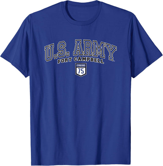 United States Army Fort Campbell 75 Officially Licensed T-Shirt - T-Shirt | Royal