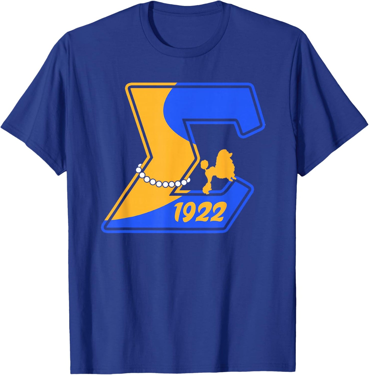 Sigma Gamma Rho Paraphernalia, Sigma Pretty Poodles Sorority T-Shirt - T-Shirt | Royal