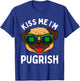 Pug St Patricks Day Dogs Irish Dog Lover Kiss Me Im Pugrish Men Women Kids T-Shirt - T-Shirt | Royal