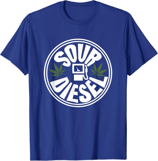 Sour Diesel Cannabis Medical Smoke Weed Support T-Shirt - T-Shirt | Royal