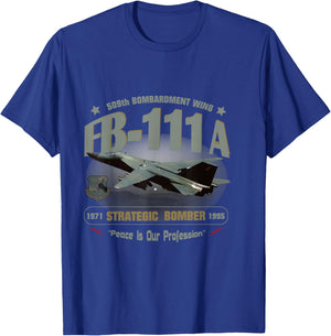 TSH Designs -Adults Black FB-111A 509th Bombardment Wing--Pease AFB T-Shirt - T-Shirt | Royal