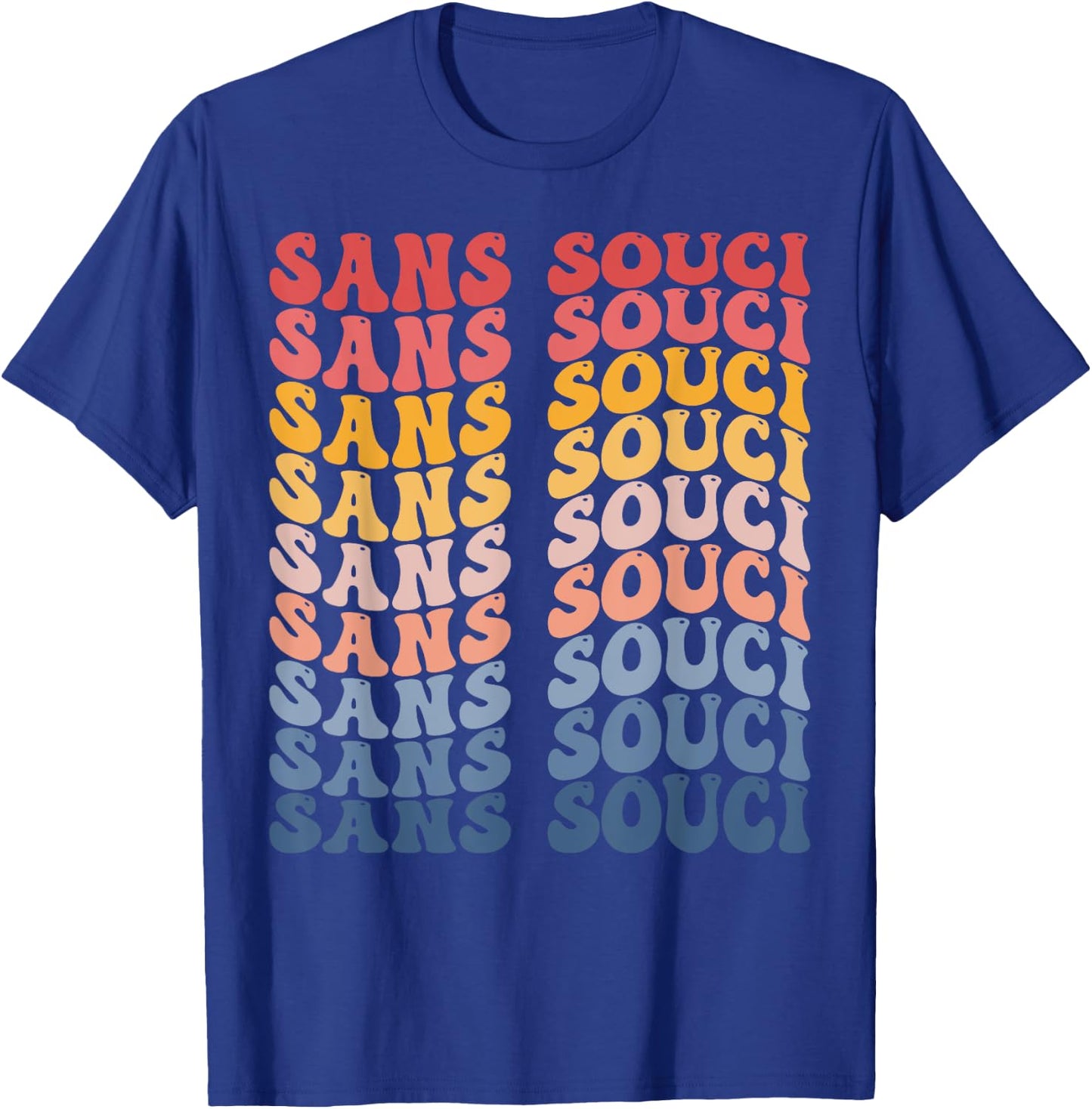 Sans Souci City Groovy Retro T-Shirt - T-Shirt | Royal