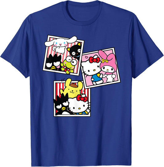 Hello Kitty And Friends Photo Booth Fun Short Sleeve T-Shirt - T-Shirt | Royal