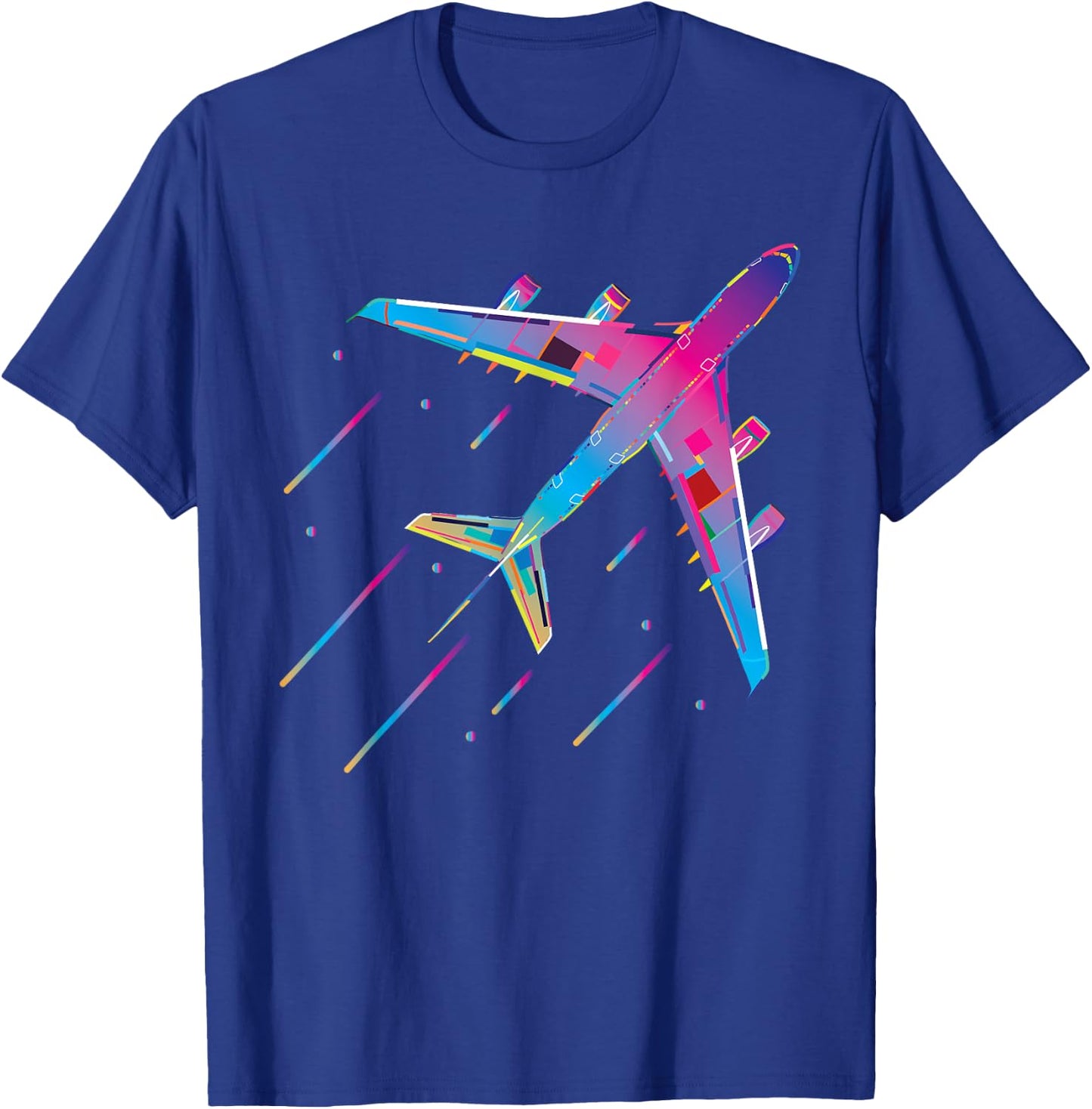 Airplanes Flying Lover Kids Retro Airplane Pilot Aviation T-Shirt - T-Shirt | Royal