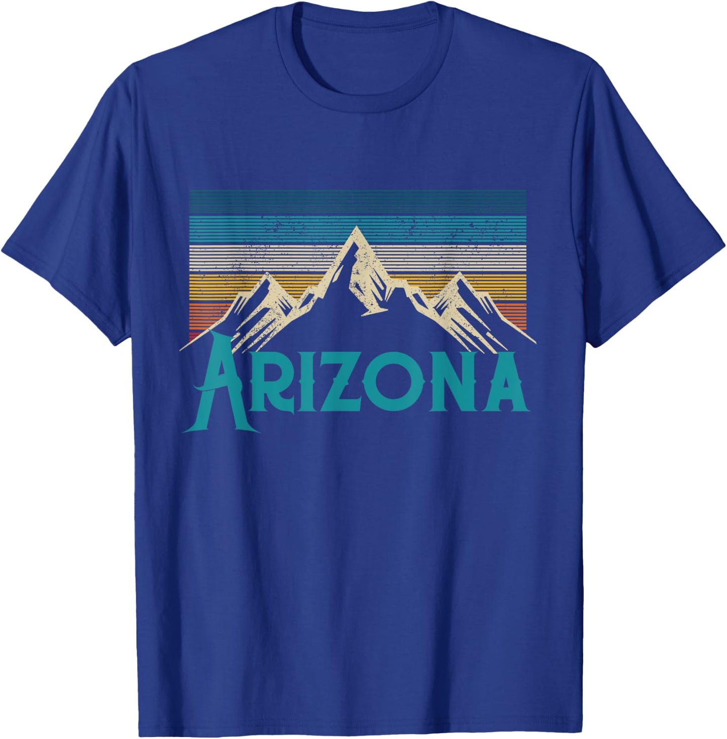 Arizona Vintage Mountains USA America Souvenir T-Shirt - T-Shirt | Royal