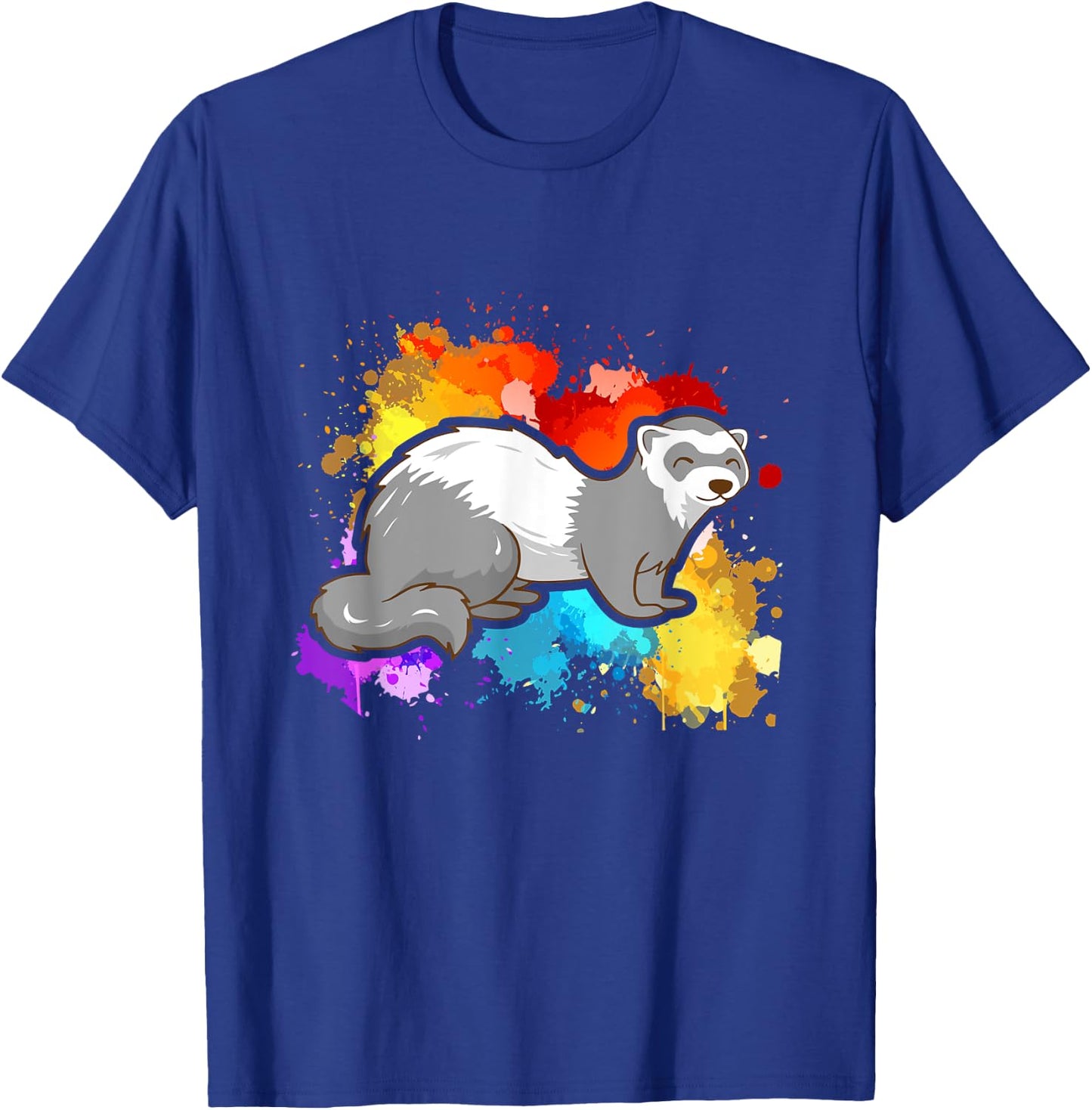 Colorful Ferret T-Shirt - T-Shirt | Royal