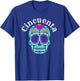 Cincuenta Spanish 50th Birthday bday party sugar skeleton T-Shirt - T-Shirt | Royal