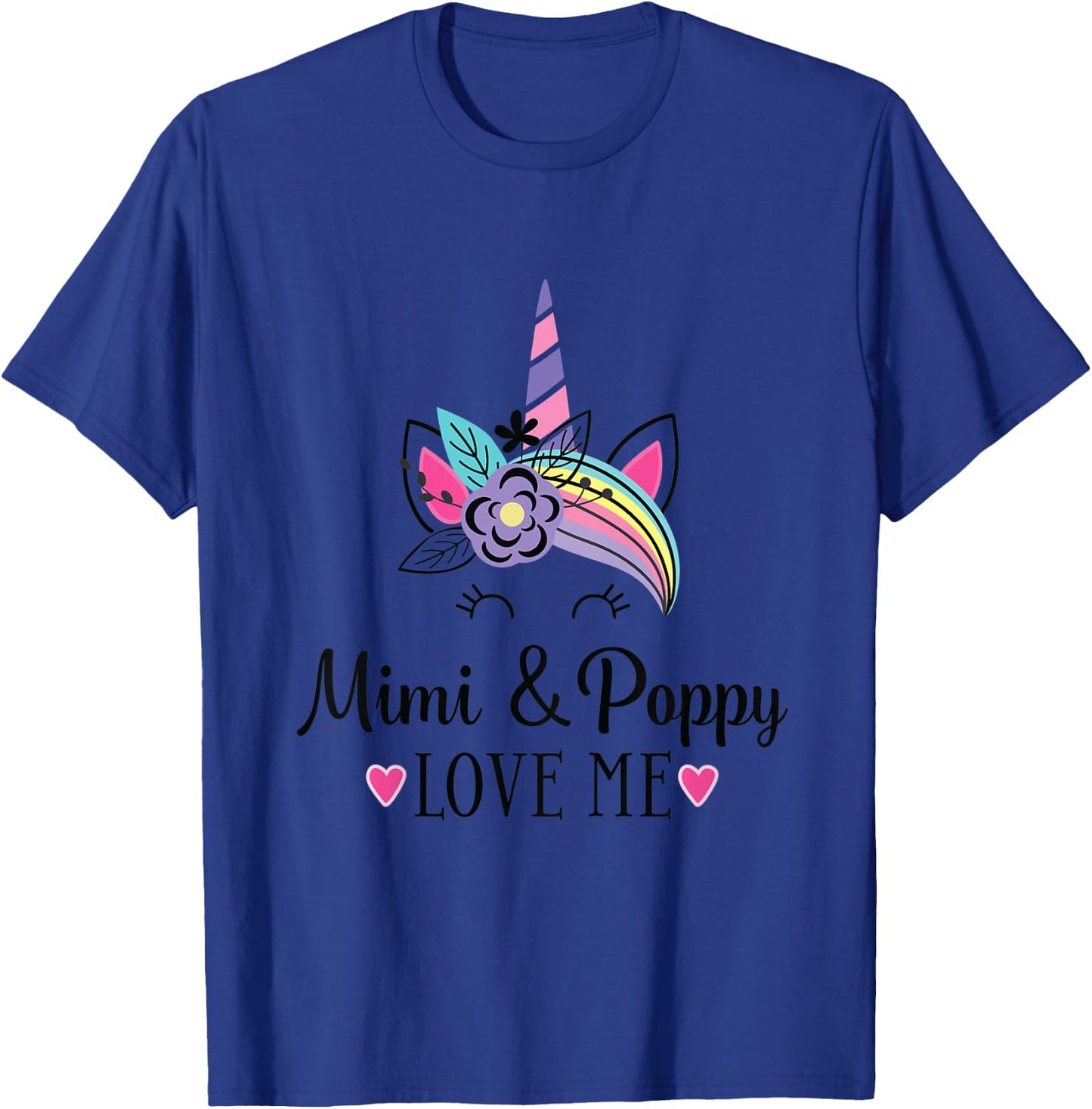 Kids Mimi and Poppy Love Me Granddaughter Unicorn T-Shirt - T-Shirt | Royal