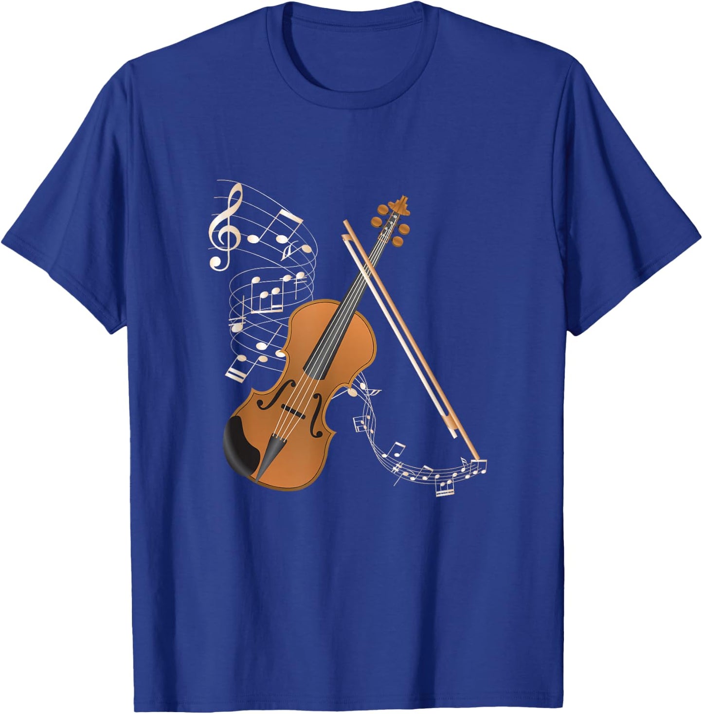 Orchestra Violin Player Gift Musical Instrument Violin Small T-Shirt - T-Shirt | Royal