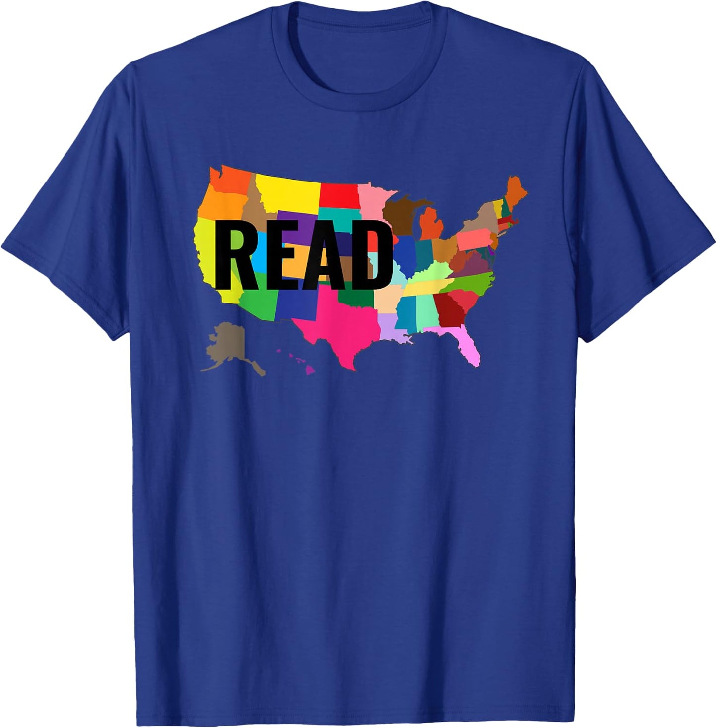 National Read America Shirt United States Read Books T-Shirt - T-Shirt | Royal