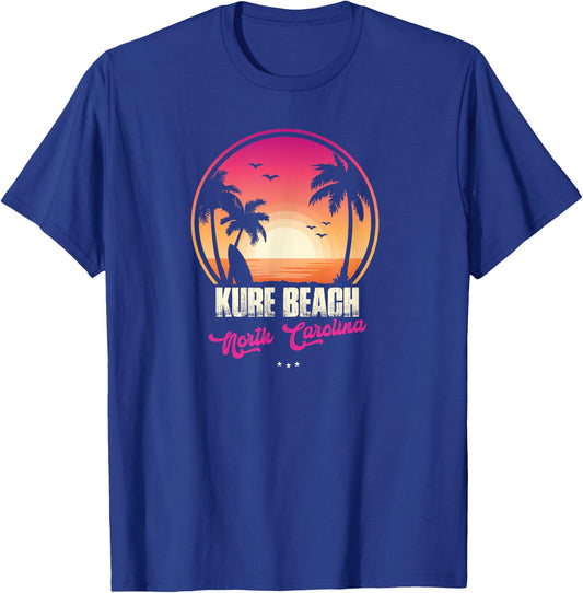 Kure Beach Souvenir - North Carolina Reminder T-Shirt - T-Shirt | Royal