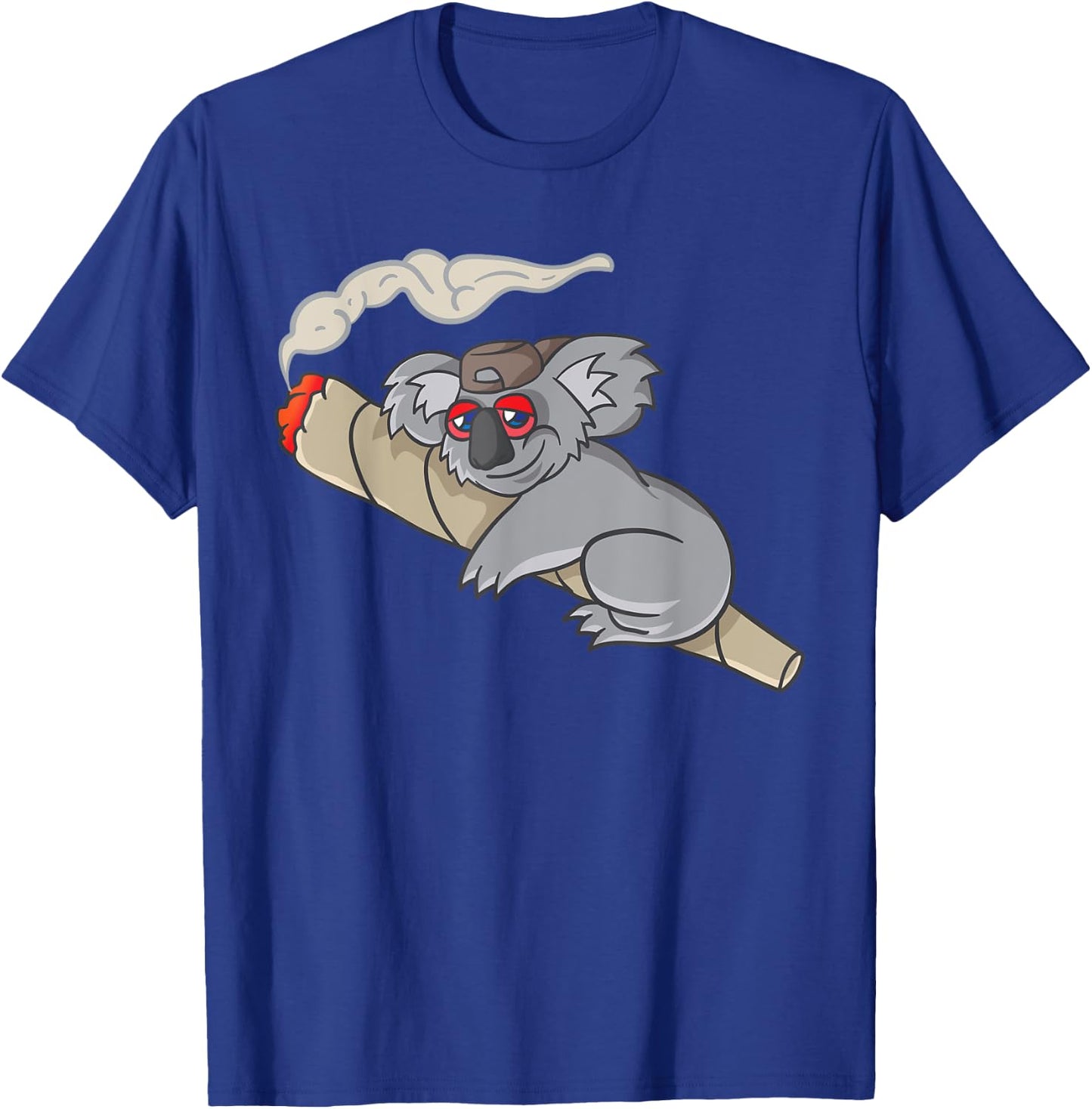 Koala Smokes Grass Marijuana Hemp Cannabis Stoning Koala Bear T-Shirt - T-Shirt | Royal