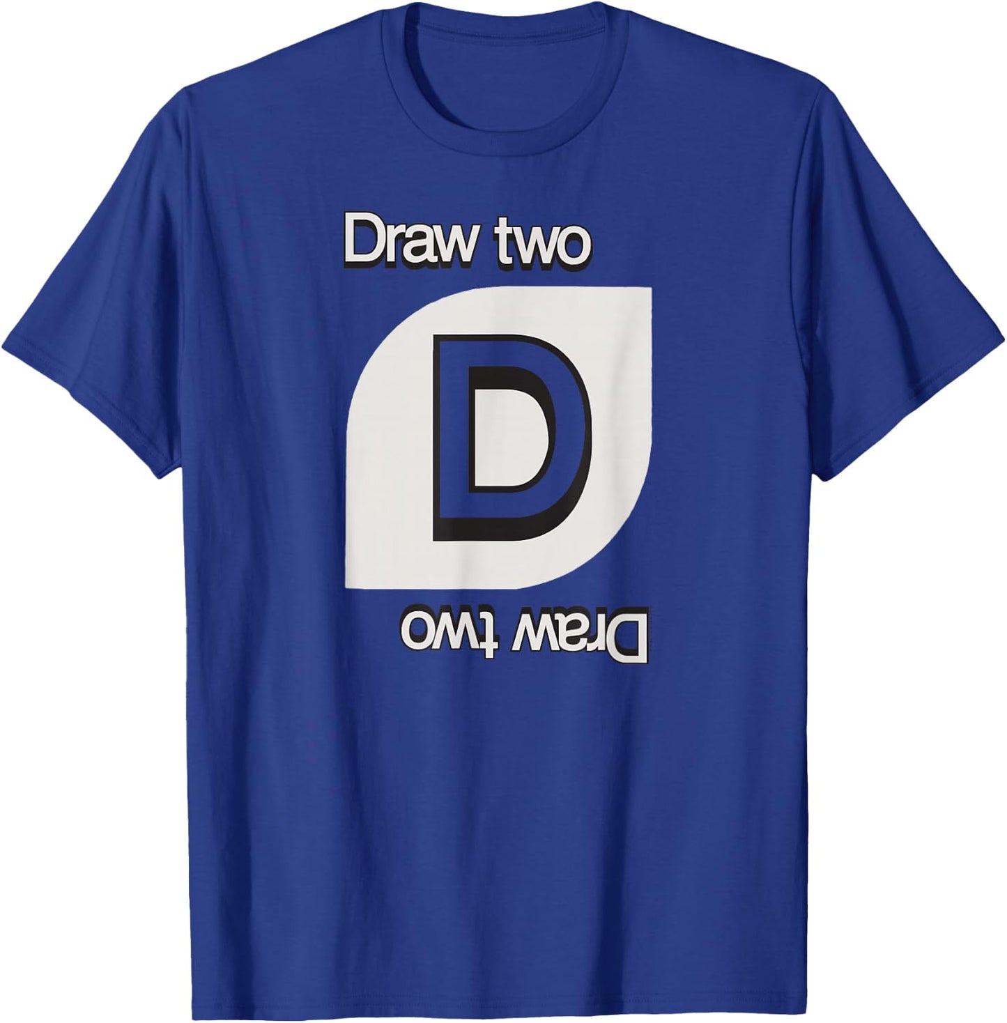 UNO - Draw Two Card T-Shirt - T-Shirt | Royal