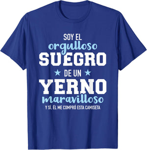Orgulloso suegro de un yerno maravilloso T-Shirt - T-Shirt | Royal