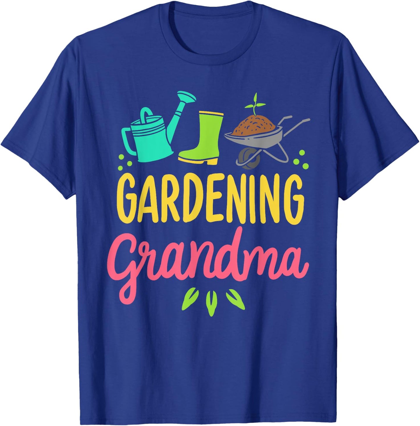 Cute Gardening Grandma Gift Funny Vegetable Garden Gardener T-Shirt - T-Shirt | Royal