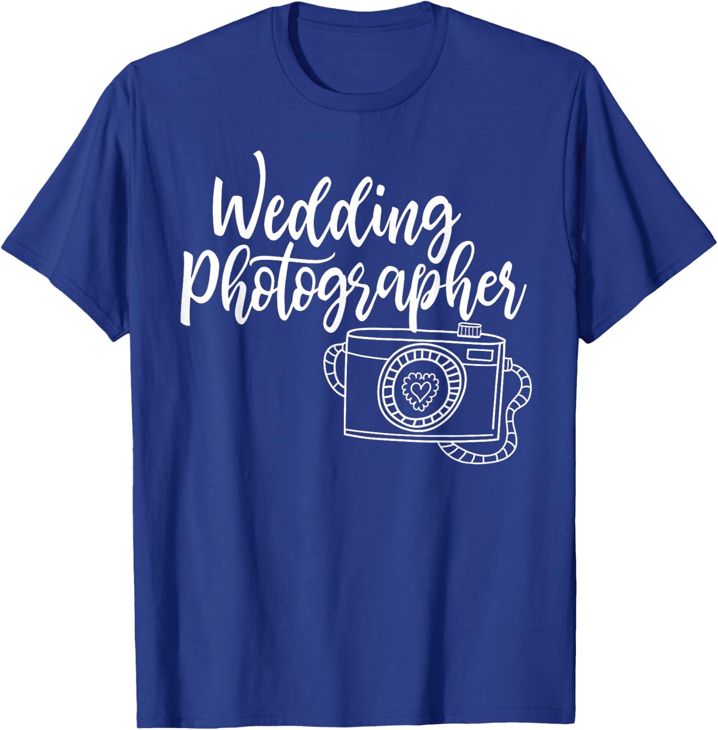 Cute Wedding Photographer - Bridal Photography Design T-Shirt - T-Shirt | Royal