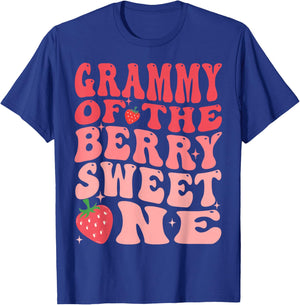 Grammy Of The Berry Sweet One 1st Birthday Strawberry T-Shirt - T-Shirt | Royal