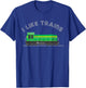 Model Train Collector Kids Railroad Diesel I Like Trains T-Shirt - T-Shirt | Royal